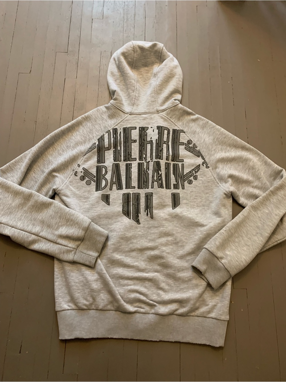 2007 Balmain double zip up hoodie